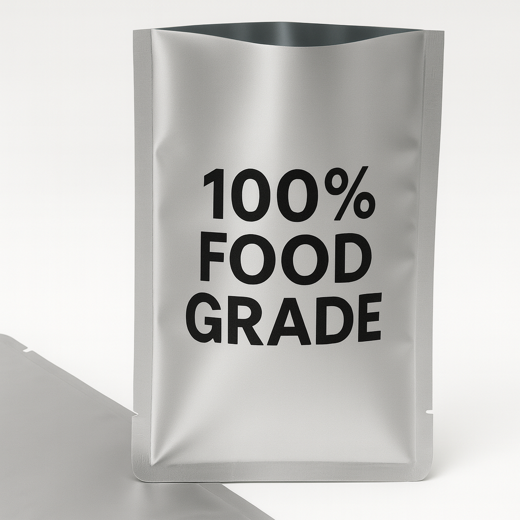 Mylar heat sealable pouch 26cm x 35cm (260mm x 350mm), large flat food grade storage bag  – VacuumSealBags.co.nz