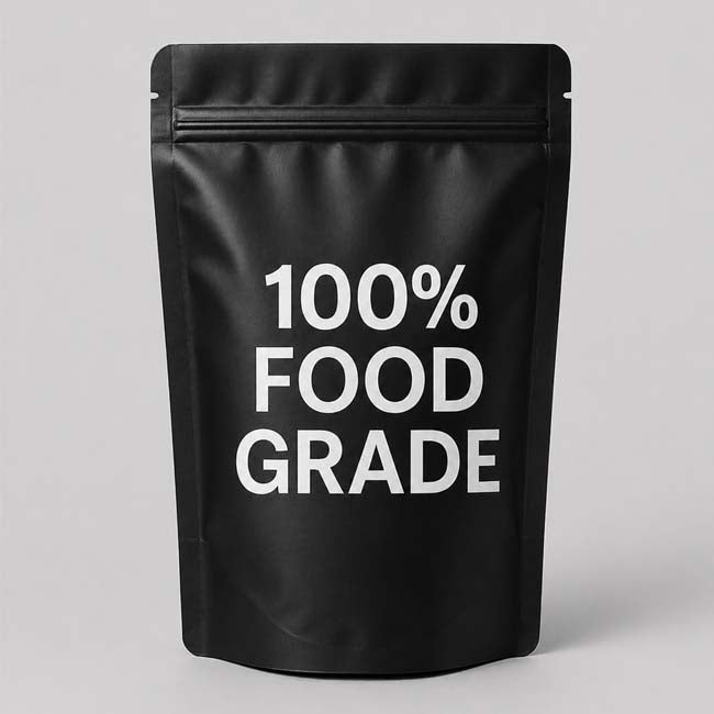 Aluminized Standup Pouch Zip Lock Black 100% Food Grade - Shop online fast delivery nz Vacuumsealbags.co.nz