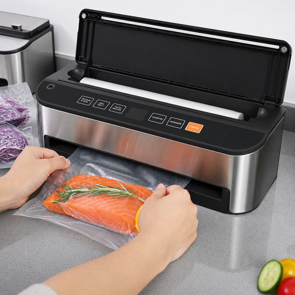 Food Vacuum Sealer machine - with free bags - premium automatic model - shop online vacuumsealbags.co.nz