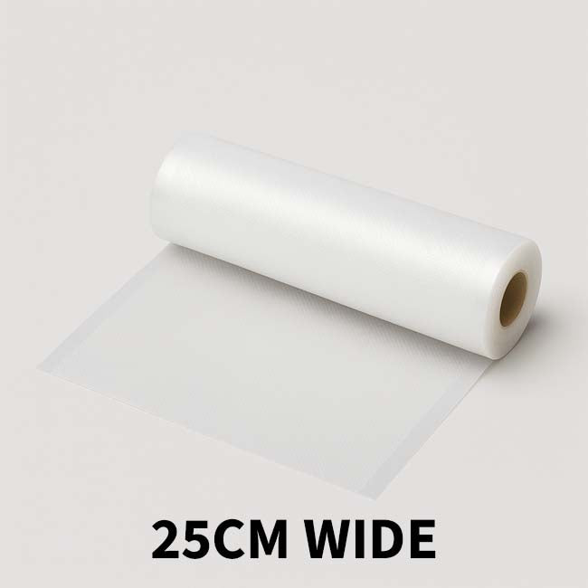 Vacuum Seal Food Roll | Food Saver Roll | Vacuum Sealer Bag Roll | 25cm wide 5metre roll - shop online vacuumsealbags.co.nz