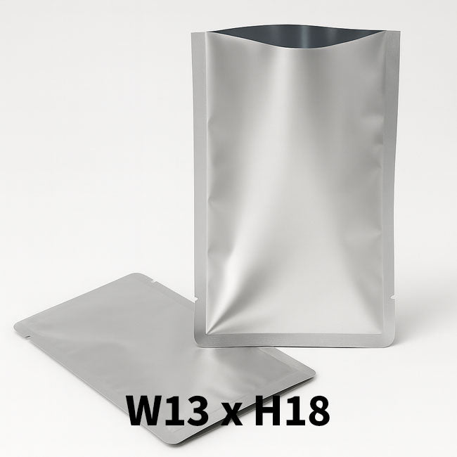 Mylar heat sealable pouch with dimensions 26cm width and 35cm - Mylar Pouch - VacuumSealBags.co.nz