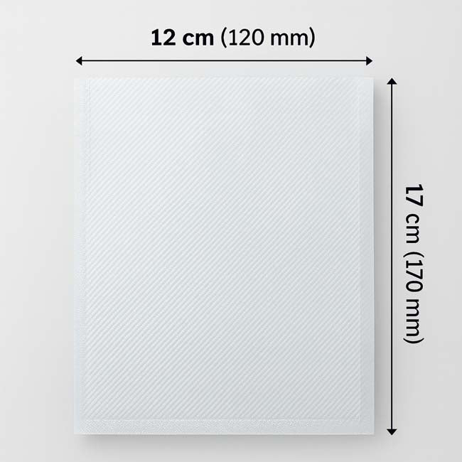 Vacuum Food Back Product Dimensions 12cm x 17cm Shop online vacuumsealfoodbags.co.nz